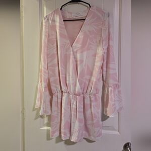 Amanda Uprichard Pink Floral Romper